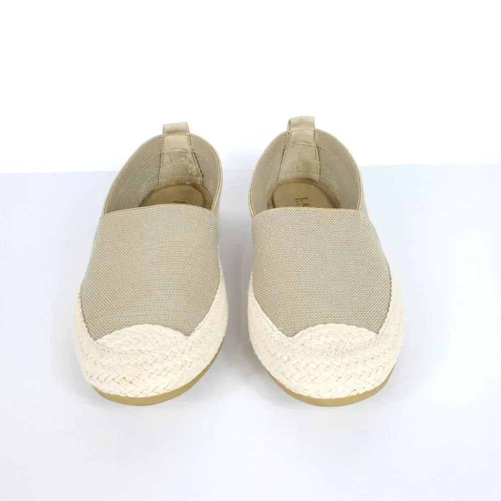 Lauren Ralph Lauren Tan Espadrilles Stretchy Slip On Flats Size 6